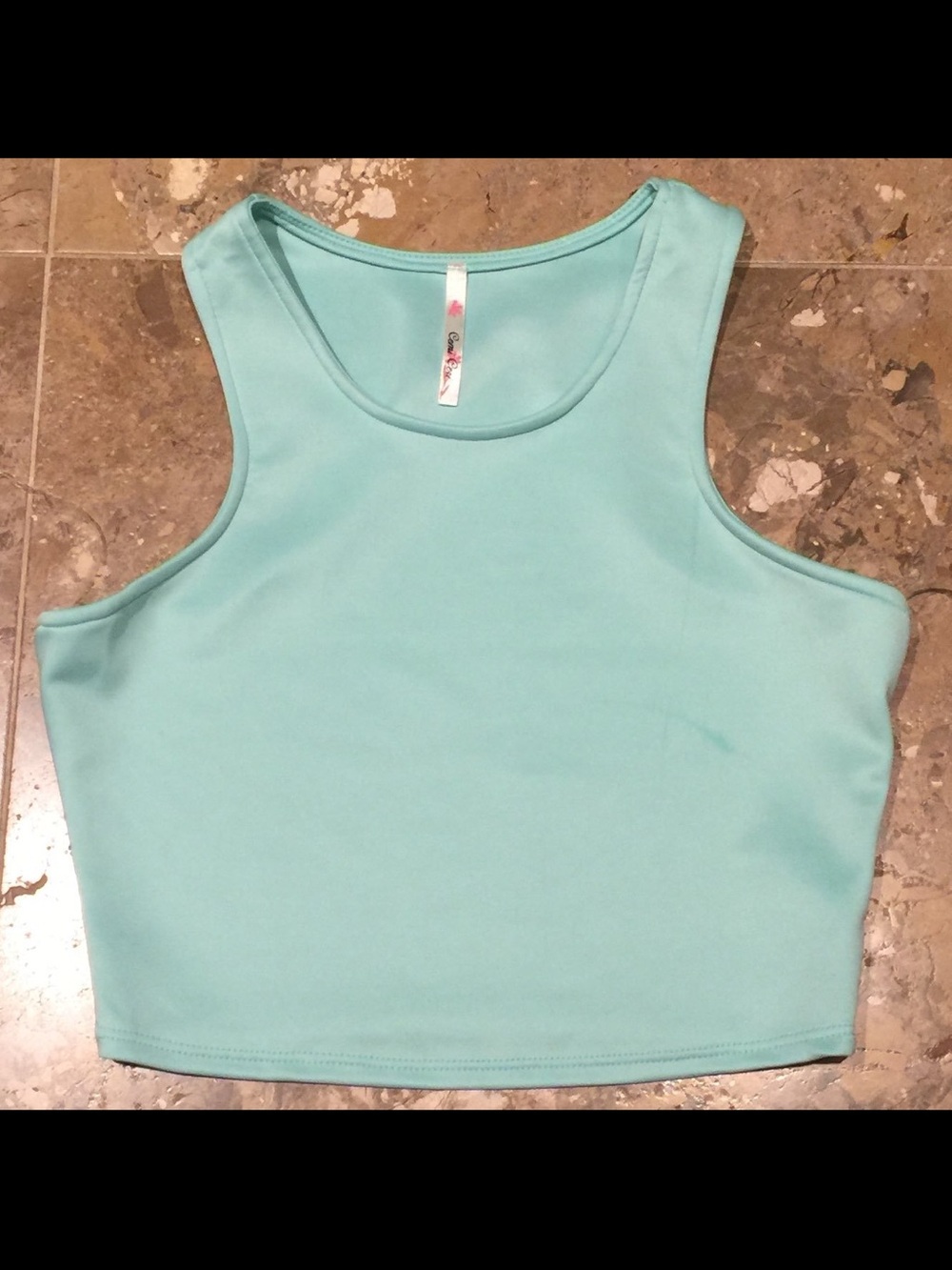 Sleek Mint Crop Tank Top - Casual Everyday Style